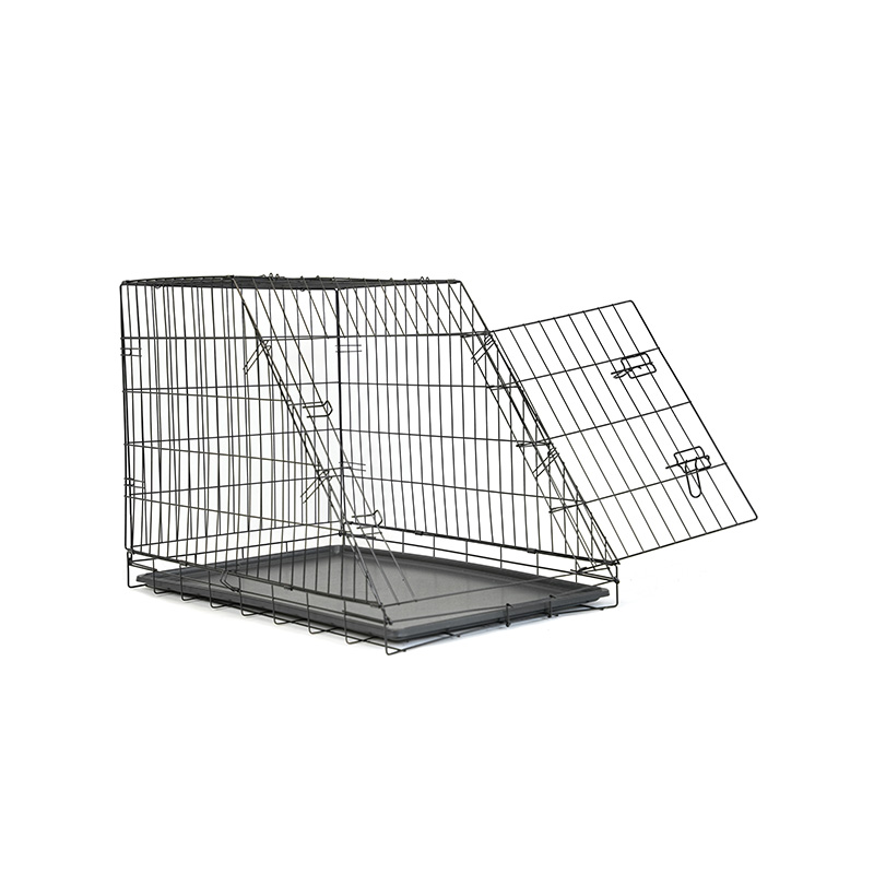 DH016XM-3 36 Zoll geneigter Haustierkäfig aus Metall für Hunde