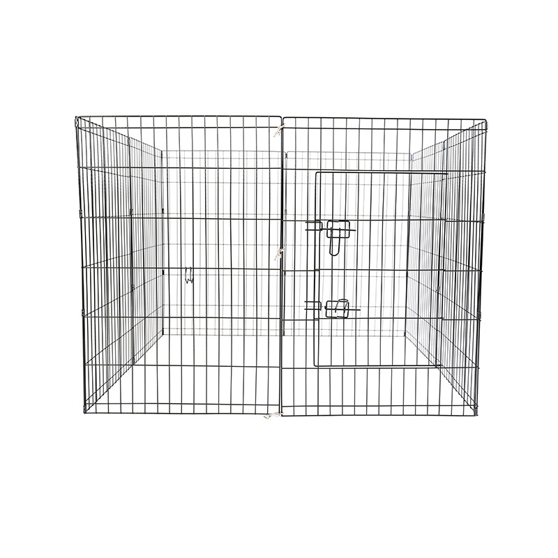 DH051-3 Tragbarer Hundelaufstall aus Metall mit 8 Paneelen für den Innenbereich